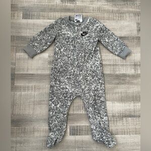 Nike Marled Gray Kids Footie One Piece